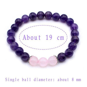 Rose Quartz & Amethyst Bracelet – Love - My Zen Temple