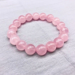 Rose Quartz Bead Bracelet -Malas and Bracelets My Zen Temple