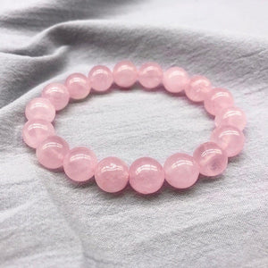 Rose Quartz Bead Bracelet -Malas and Bracelets My Zen Temple