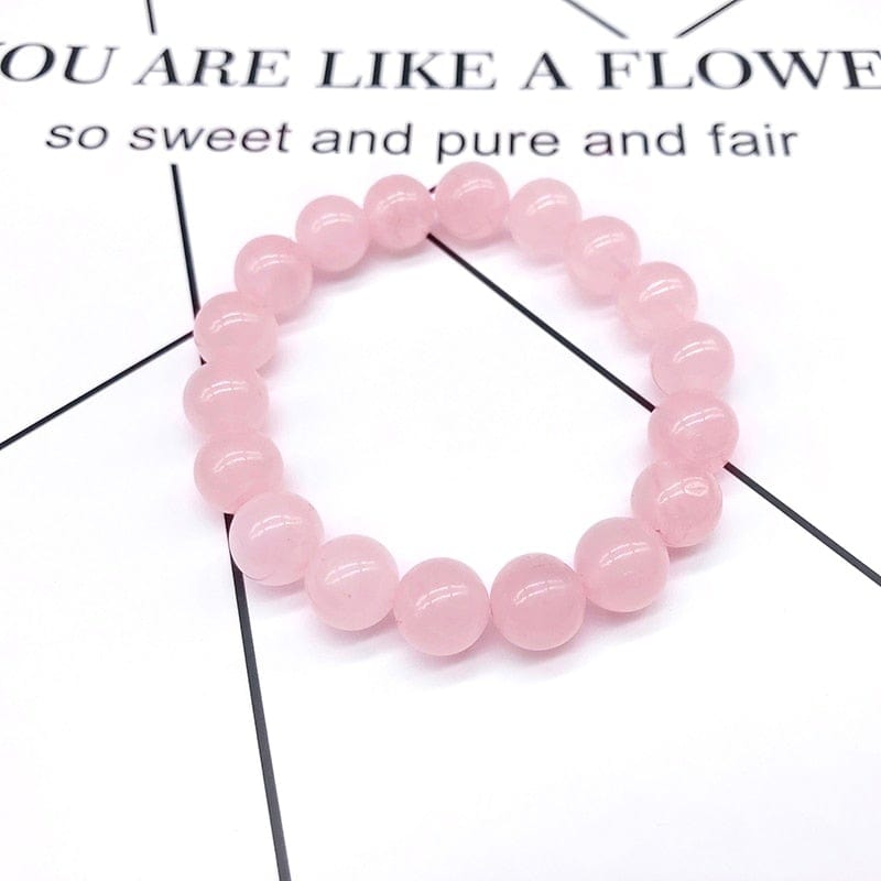 Rose Quartz Bead Bracelet -Malas and Bracelets My Zen Temple