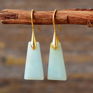 Stone Drop Earrings – Peace - My Zen Temple