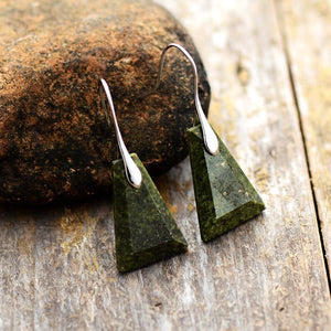 Stone Drop Earrings – Peace - My Zen Temple