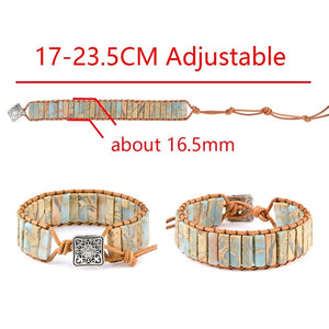 Tibetan Leather Adjustable Strand Bracelets -Malas and Bracelets My Zen Temple