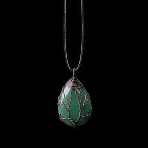 Tree of Life Crystal Necklace - Healing - My Zen Temple