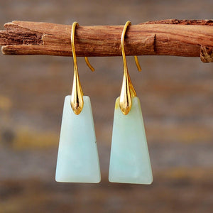 Stone Drop Earrings – Peace