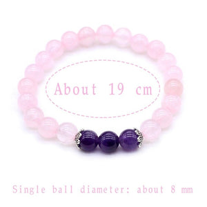 Rose Quartz & Amethyst Bracelet – Love