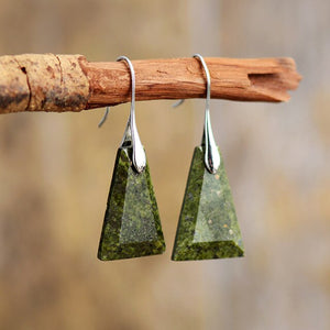 Stone Drop Earrings – Peace