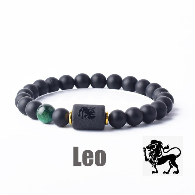 Zodiac Black Matte Bracelet