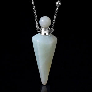 Crystal Perfume Bottle Necklace – Healing