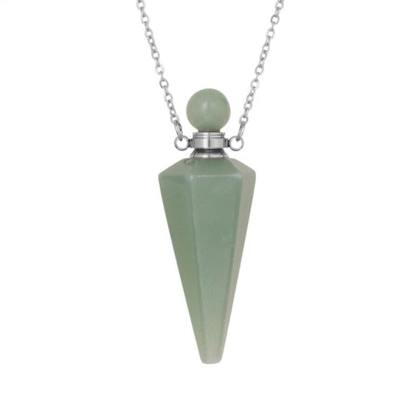 Crystal Perfume Bottle Necklace
