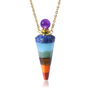 Crystal Perfume Bottle Necklace – Healing