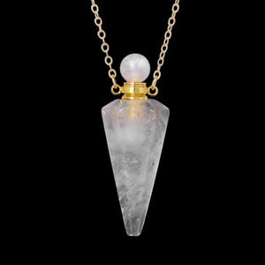 Crystal Perfume Bottle Necklace – Healing