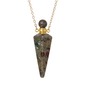 Crystal Perfume Bottle Necklace – Healing
