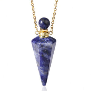 Crystal Perfume Bottle Necklace – Healing