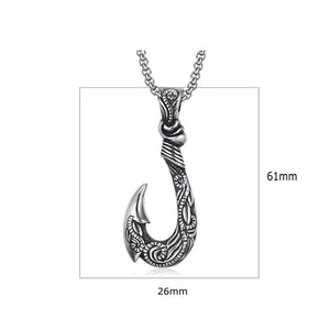 Viking Fish Hook Necklace – Strength - My Zen Temple