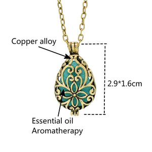 Vintage Flower Carving Necklaces For Essential Oil Aromatherapy -Necklaces My Zen Temple