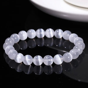 White Selenite Bracelet – Cleansing - My Zen Temple