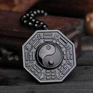 Yin Yang Obsidian Necklace – Flow - My Zen Temple