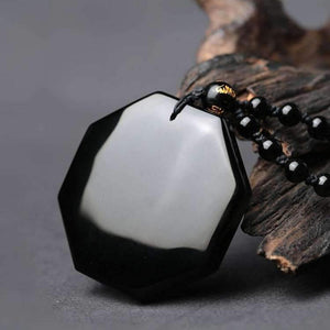 Yin & Yang Obsidian Necklace -Necklaces My Zen Temple