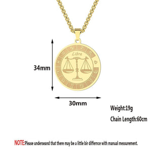 Zodiac Sign Necklace – 12 Star Signs - My Zen Temple