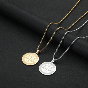 Zodiac Sign Stainless Steel Necklace -Necklaces My Zen Temple
